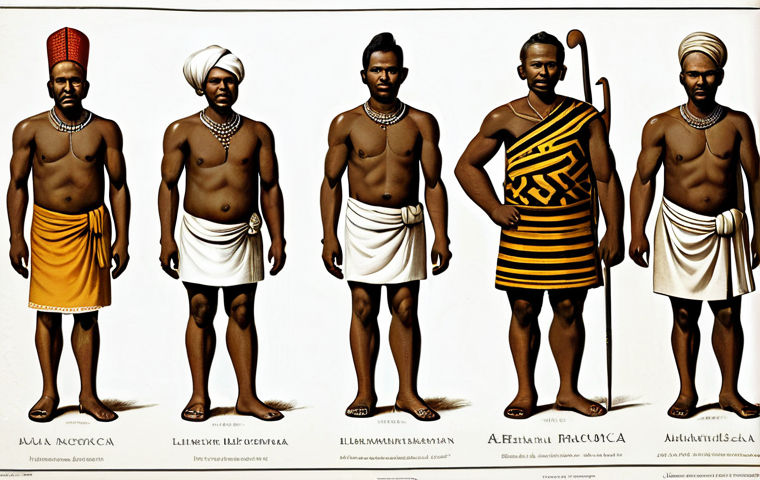 아프리칸스어 표준화 과정 - Historical Linguistic Illustration**
"A historical illustration depicting the evolution of Afrikaan...