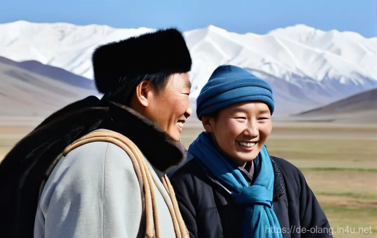 몽골어 어순 - A German student in their late twenties, dressed in casual, modern clothing (jeans, sweater), sits a...